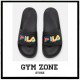 FILA ciabatte nere logo morro bay slipper 2.0 black