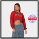 FILA felpa HABY cropped crew sweet true red rossa