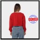 FILA felpa HABY cropped crew sweet true red rossa