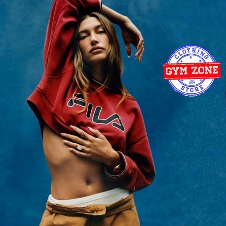 FILA felpa HABY cropped crew sweet true red rossa