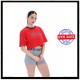 FILA maglia HELSA loose taped T-shirt true red rossa