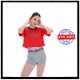 FILA maglia HELSA loose taped T-shirt true red rossa