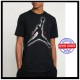 AIR JORDAN tee black t-shirt nera logo JORDAN red