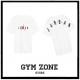 AIR JORDAN tee white t-shirt bianca con logo frontale e scritta dietro spalle