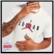 AIR JORDAN tee white t-shirt bianca con logo frontale e scritta dietro spalle