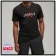 AIR JORDAN tee black t-shirt nera con logo frontale e scritta dietro spalle  DM1462-010
