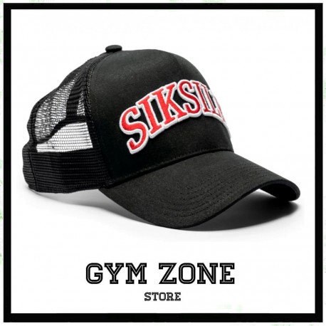 SIK SILK snapback BLACK cappello visiera nero logo
