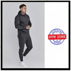 SIKSILK tracksuit grey banda laterale tuta grigia